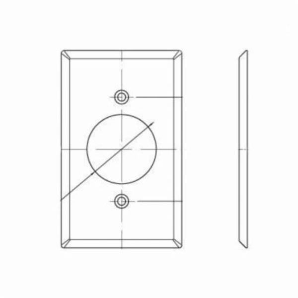 Leviton Receptacle 1 Gang Wallplate 84020-40